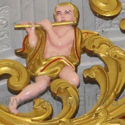 CMSI No.-007-7.3 - Angel playing Flute (Left side of altar)  