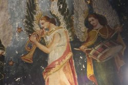CMSI No.-007-2.7 - Angel Playing a Trumpet and Framed drum  