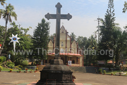 Stone Cross at Kothanalloor Church