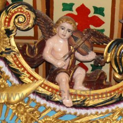 CMSI No.-007-1.9 - Angel playing a Violin Right side of Altar
