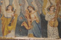 CMSI No.-007-2.3 - Angels playing a Saxophone Clarinet and Vertical Veena 
